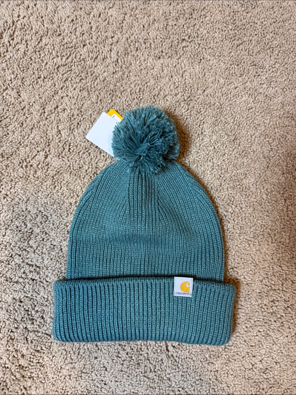 Carhartt | Women's Pom Beanie Teal Green | O/S